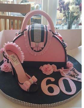 Handbag and Shoe Birthday Cakes