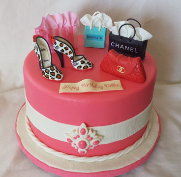 Pink & White LV cake  Custom birthday cakes, Louis vuitton